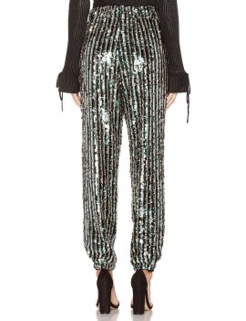 Chic Striped Sequin Pant