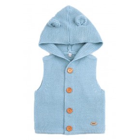 Sapphire Cute Ears Hooded Toddler Sweaters Vest