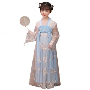 Children's Princess Dress For Party Traditional Chinese Girls' Dress For 3-12 years Japanese Style Children Kimono