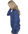 Blue Quarter Zip Pullover Sweatshirt